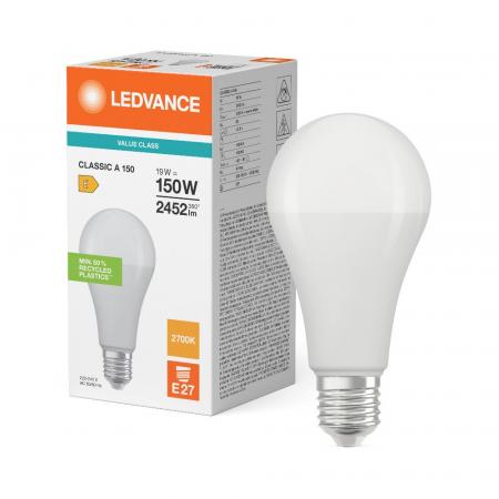 Ledvance E27 LED Lampe Classic matt leistungsstark mit 19W wie 150W 2700K warmweißes Licht